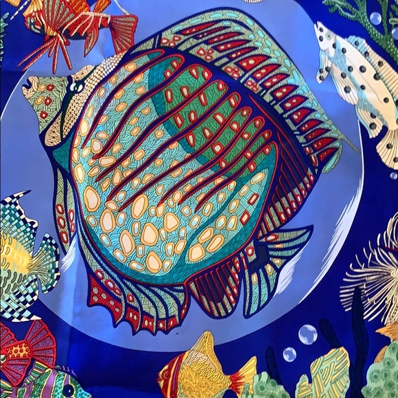 Hermes Grands Ponds Hermès Silk Scarf. - Picture 7 of 8